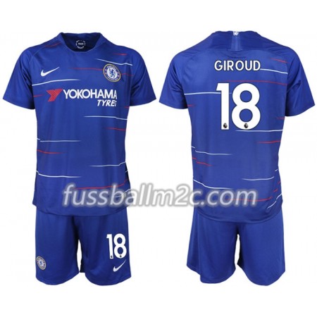 Fußballtrikots Chelsea GIROUD 18 Kinder Heim Trikotsatz 2018-2019